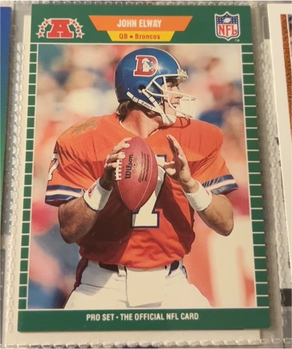 1989 Pro Set #100 John Elway — front