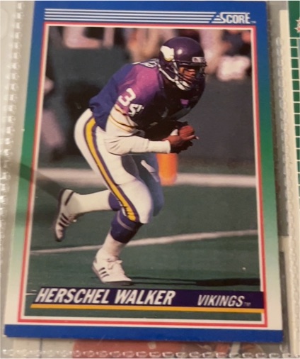 1990 Score #34 Herschel Walker — front