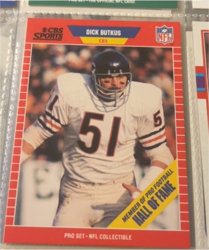 1989 Pro Set #15 Dick Butkus Announcer CBS Sports — front