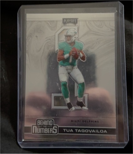 2020 Panini Playoff Behind the Numbers #BTN-25 Tua Tagovailoa — front