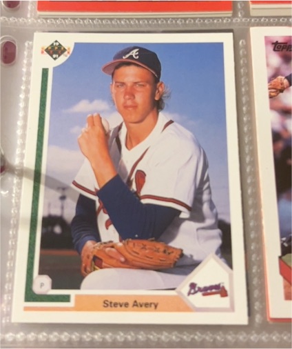1991 Upper Deck #365 Steve Avery — front