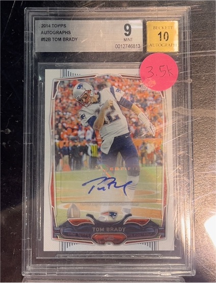 2014 Topps Autographs #52B Tom Brady — front