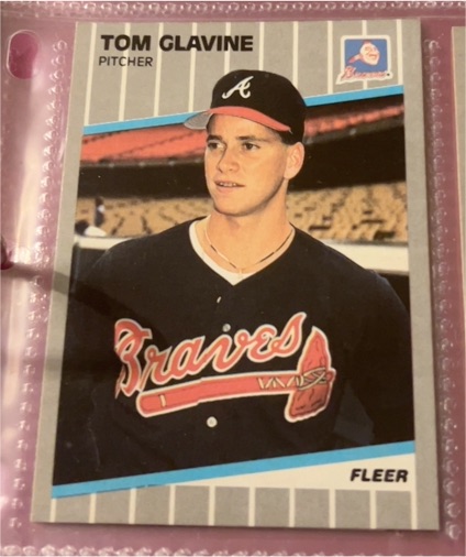 1989 Fleer #591 Tom Glavine — front