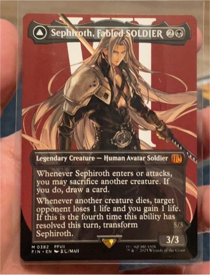 2023 Wizards of the Coast Universes Beyond: Final Fantasy #0382 Sephiroth, Fabled SOLDIER — front