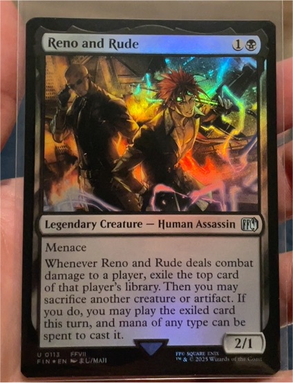 2025 Magic: The Gathering Final Fantasy #113 Reno and Rude — front