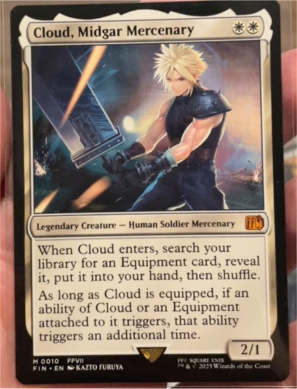 2025 Final Fantasy #0010 Cloud, Midgar Mercenary — front