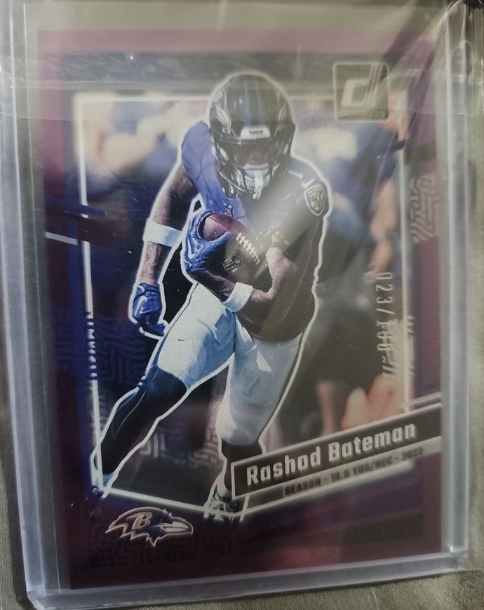 2023 Donruss Season Stat Line Purple #144 Rashod Bateman — front