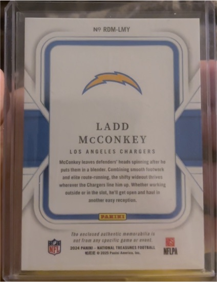 2024 Panini National Treasures Football Ladd McConkey — front