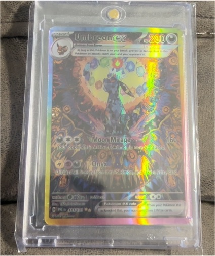 2025 Pokémon Prismatic Evolutions #161 Umbreon ex — front