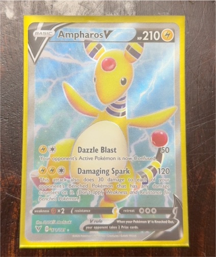2020 Pokémon Sword & Shield Vivid Voltage #171 Ampharos V — front
