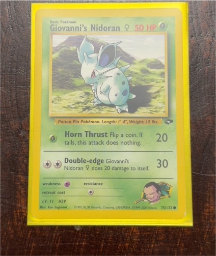 2000 Pokémon Gym Challenge #75 Giovanni's Nidoran — front