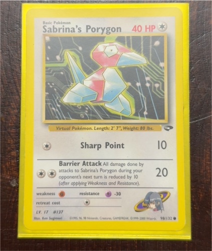 2000 Gym Challenge #98 Sabrina's Porygon — front