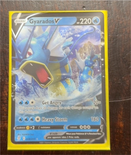 2021 Pokémon Sword & Shield Evolving Skies #028 Gyarados V — front