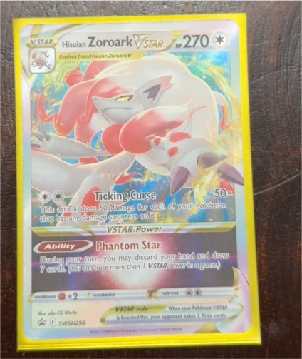 2022 Pokémon TCG SWSH298 Hisuian Zoroark VSTAR — front
