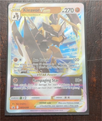 Pokémon SWSH Black Star Promo #SWSH249 Kleavor VSTAR — front