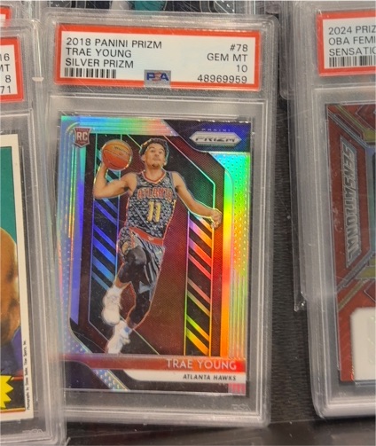 2018 Panini Prizm #78 Trae Young Silver Prizm — front