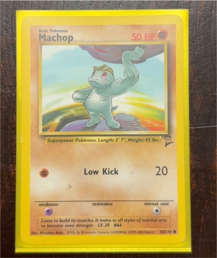 1999 Pokémon #52 Machop — front