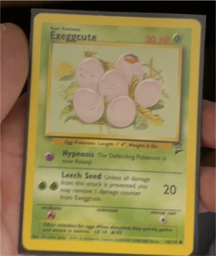 1999 Pokémon Jungle #52 Exeggcute — front