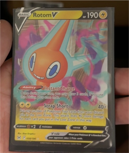 2022 Pokemon TCG Lost Origin #058 Rotom V — front