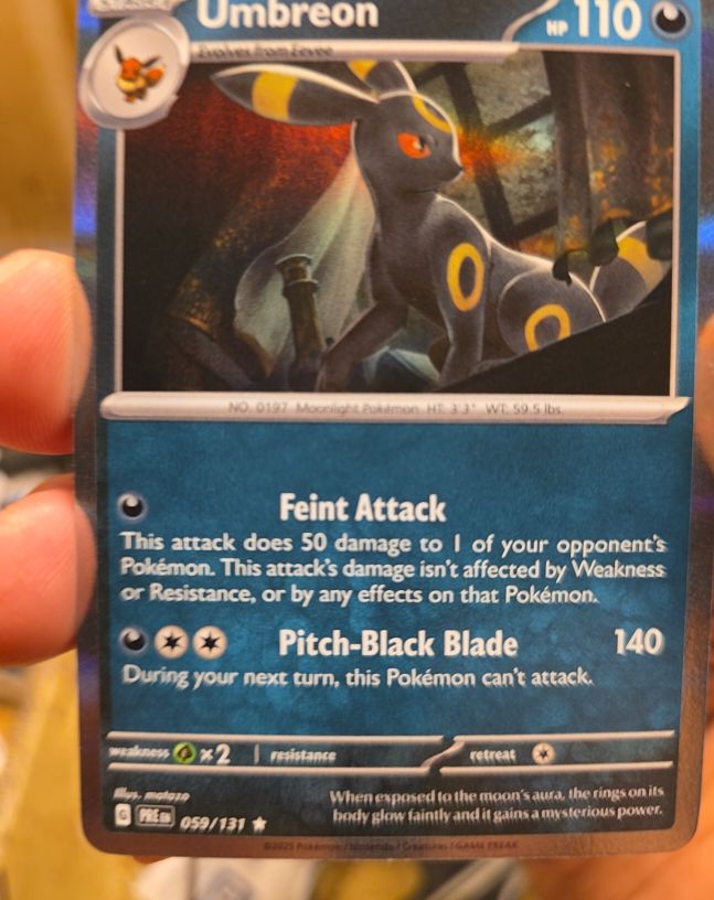2016 Pokémon SV: Prismatic Evolutions #059 Umbreon — front
