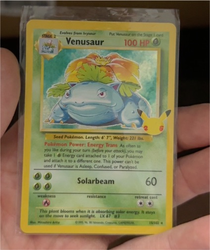 1999 Pokémon #15 Venusaur — front