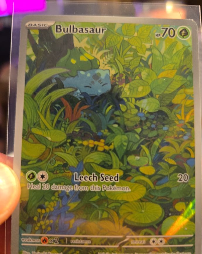 2023 Pokémon Scarlet & Violet 151 #166 Bulbasaur Illustration Rare — front