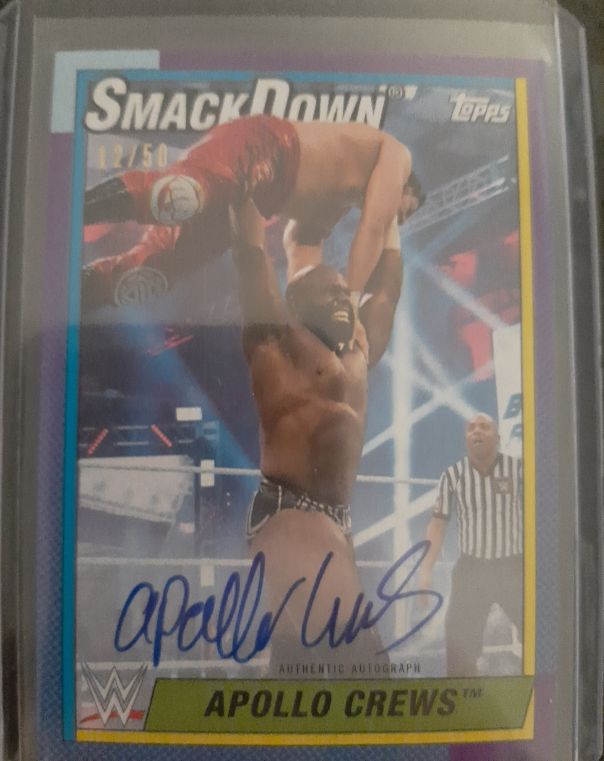 2021 Topps Heritage WWE SmackDown #A-AC Apollo Crews — front