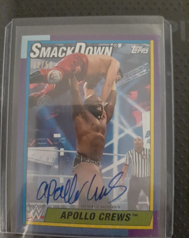 2021 Topps Heritage WWE #A-AC Apollo Crews — front