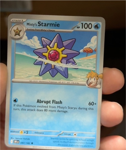 2025 Pokémon Scarlet & Violet Destined Rivals #047 Misty's Starmie — front