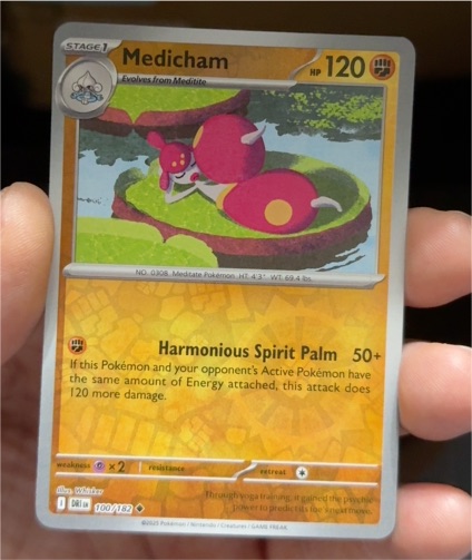 2025 Pokémon SV10 Destined Rivals #100 Medicham — front