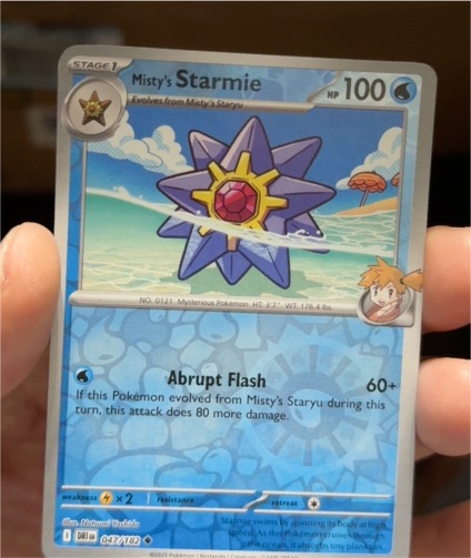2025 Pokémon Scarlet & Violet Destined Rivals #047 Misty's Starmie — front