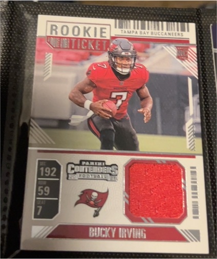 2024 Panini Contenders Football Rookie Ticket #192 Bucky Irving — front