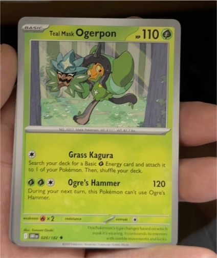 2025 Pokémon SV10 Destined Rivals #26 Teal Mask Ogerpon — front