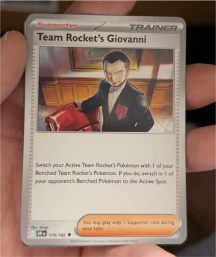 2025 Pokémon #174 Team Rocket's Giovanni — front