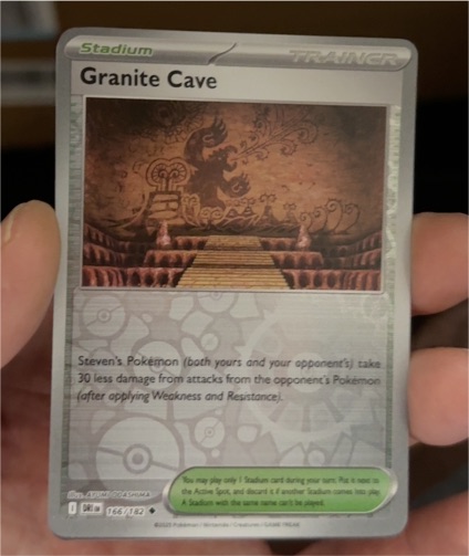 2025 Pokémon #166 Granite Cave — front