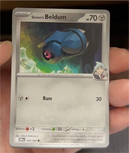 2025 Pokémon SV10: Destined Rivals #143 Steven's Beldum — front