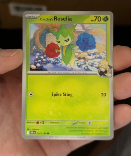 2025 Pokémon SV10: Destined Rivals #007 Cynthia's Roselia — front