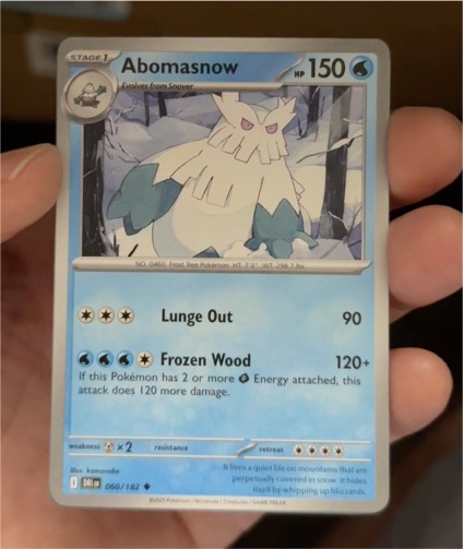 2025 Pokemon TCG Destined Rivals #060 Abomasnow — front