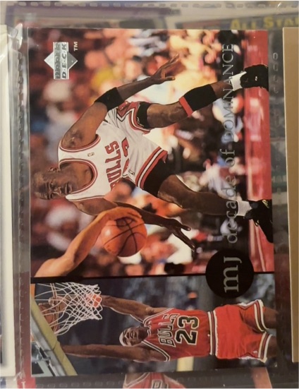 1994 Upper Deck #J6 Michael Jordan Decade of Dominance — front