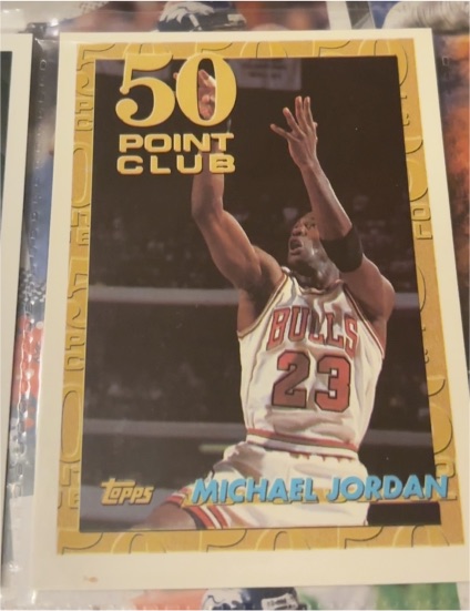 1993 Topps #64 Michael Jordan 50 Point Club — front