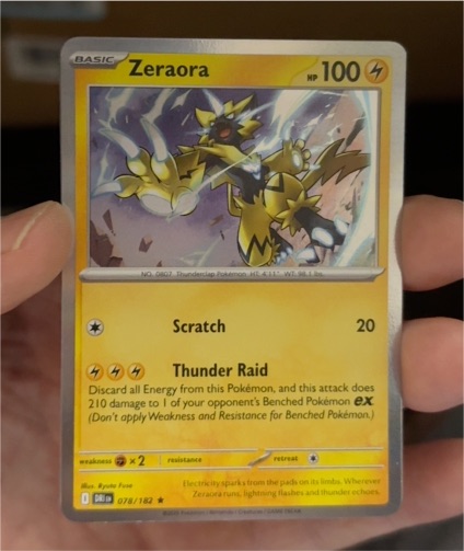 2025 Pokémon #078 Zeraora — front