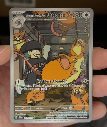 2025 Pokémon TCG #202 Team Rocket's Raticate — front