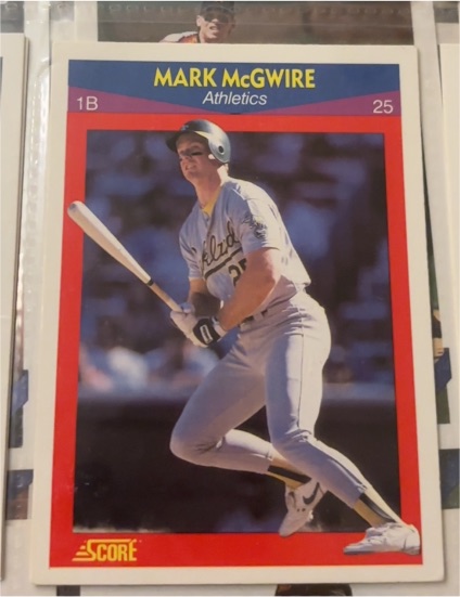 1990 Score 100 Superstars #25 Mark McGwire — front