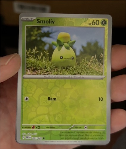 2025 Pokémon #021 Smoliv — front