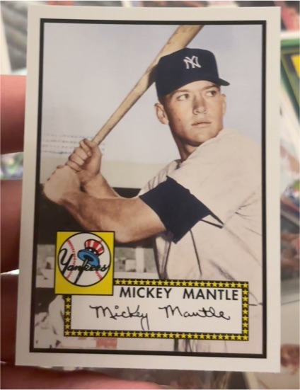 2006 Topps Rookie of the Week #1 Mickey Mantle — front