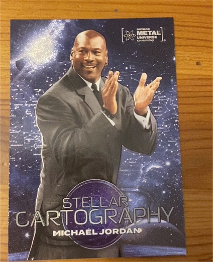 2024 Skybox Metal Universe Champions #101 Michael Jordan Stellar Cartography — front