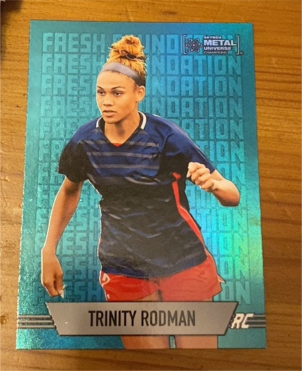 2024 Skybox Metal Universe Champions #FF-4 Trinity Rodman Fresh Foundation — front