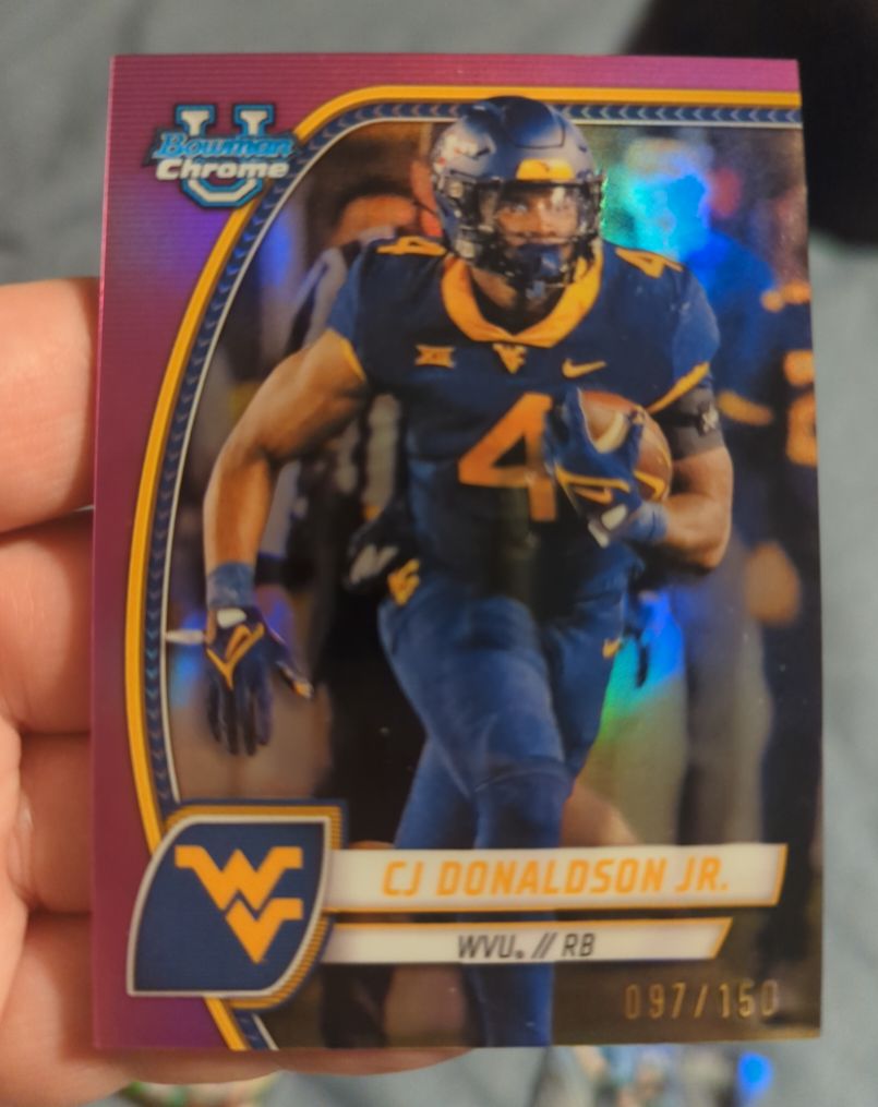 2024 Bowman Chrome University #43 CJ Donaldson Jr. — front