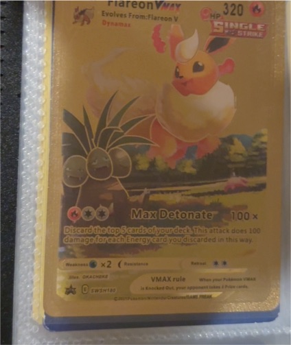2021 Pokémon SWSH Black Star Promo #180 Flareon VMAX — front