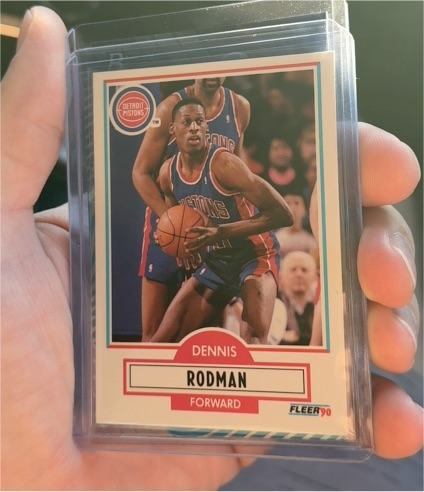 1990-91 Fleer #59 Dennis Rodman — front